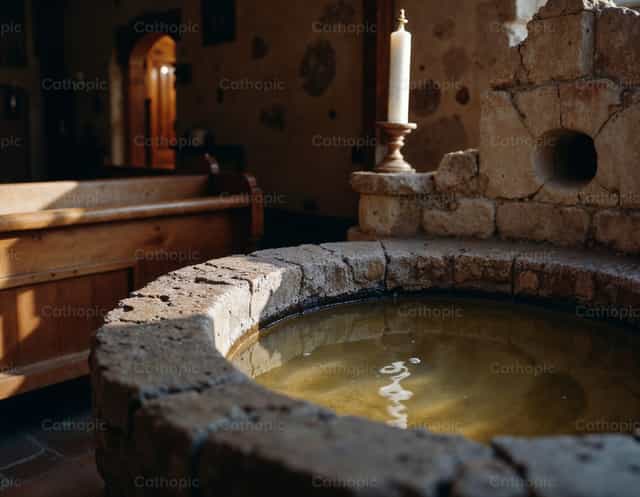 Verjongingswater - Katholieke stockfoto's
