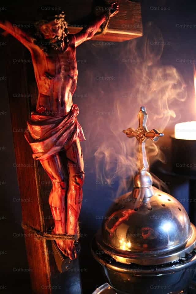 Cristo crucificado, toma 2 - Banco de imágenes católicas