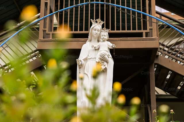 Marie, Secours des chrétiens - Images catholiques de stock