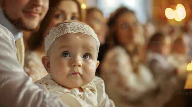 Sakramentong Binyag - Mga Catholic stock image