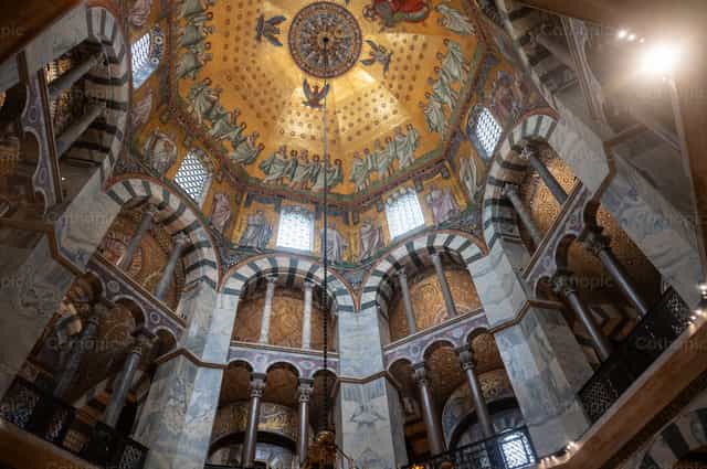 Aachen Cathedral Dome - Catholic stock images - Photo by Metod Perme