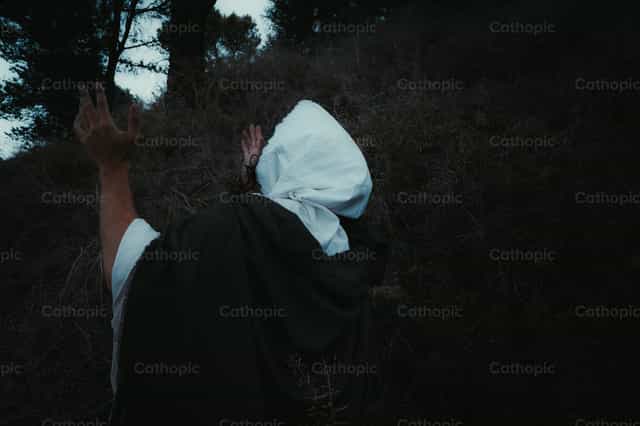 Oração de Jesus - Imagens católicas de stock - Foto de Almures Studio