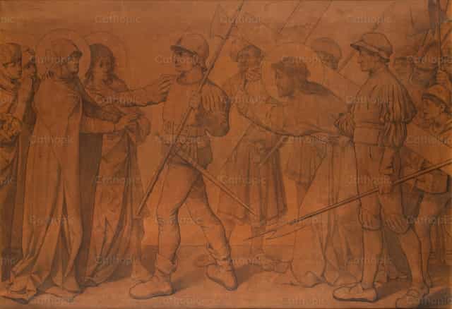 Chrystus spotyka święte niewiasty - Katolickie zdjęcia stockowe - Zdjęcie: Restored Christian Art
