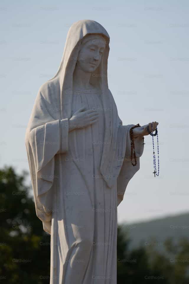Our Lady of Medjugorje - Mga Catholic stock image