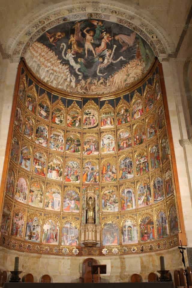 Retábulo da Catedral de Salamanca - Imagens católicas de stock - Foto de Fernando Martinez