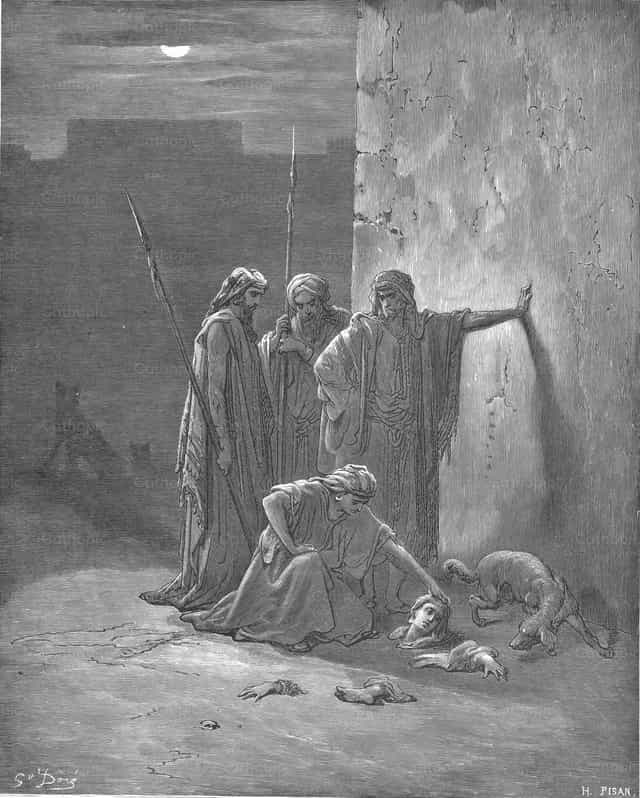 예후의 동료들이 이세벨의 유해를 발견하다 - 가톨릭 스톡 이미지 - 사진 제공 Restored Christian Art