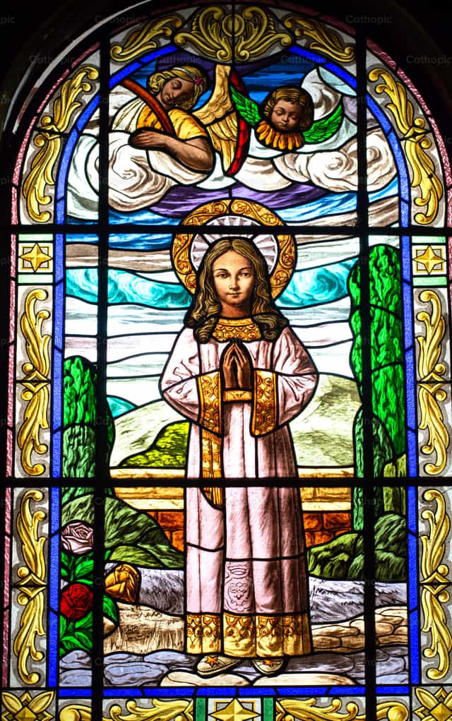 Criança Maria - Imagens católicas de stock - Foto de Carolina BR