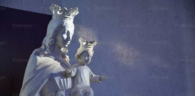 Mary, Tagapagtaguyod ng mga Kristiyano - Mga Catholic stock image
