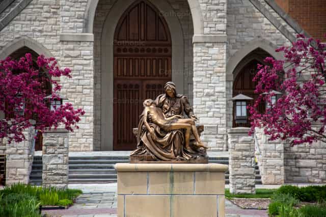 Estatua de la Piedad - Banco de imágenes católicas - Fotografía por Heather Skowronski