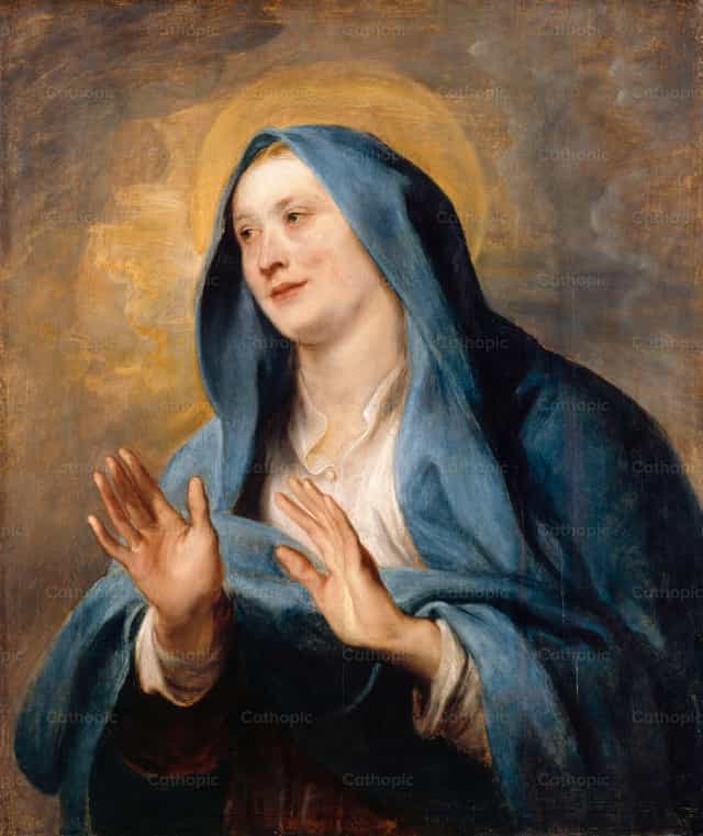 作为天主之母的玛利亚 - 天主教图库图片 - 摄影： Restored Christian Art