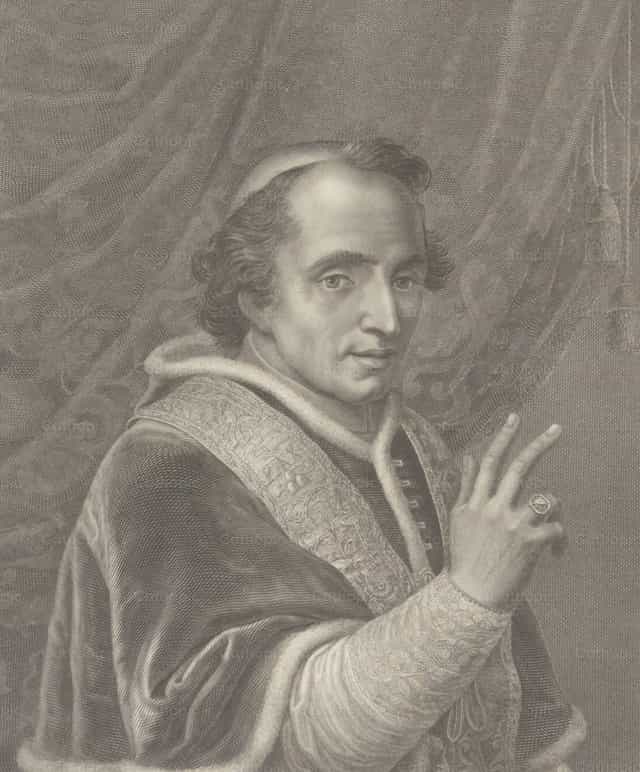 Retrato del Papa Pío VII - Banco de imágenes católicas - Fotografía por Cathopic
