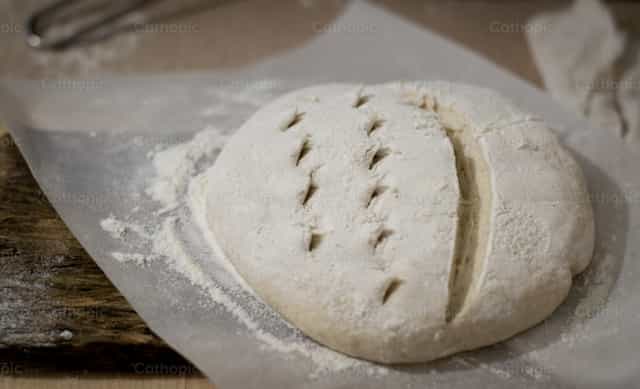 Pão em forma - Imagens católicas de stock
