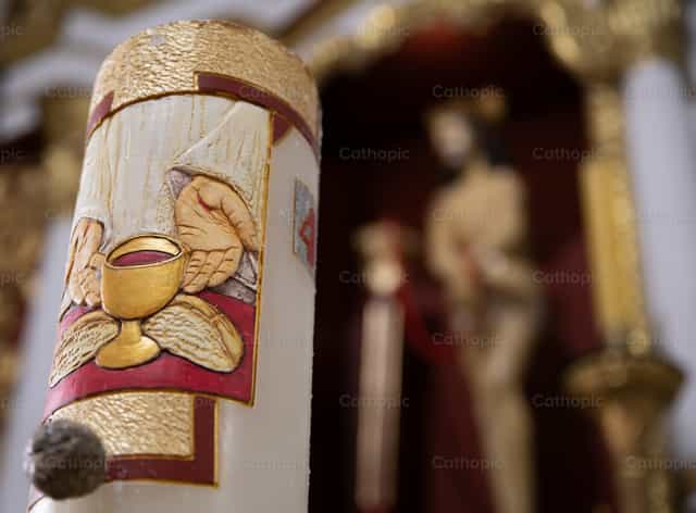 Paschal na kandila - Mga Catholic stock image - Larawan ni Carolina BR