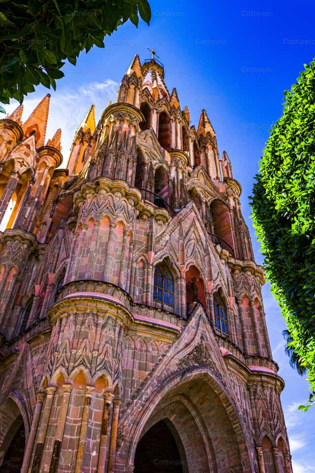 San Miguel Morning - Catholic stock images
