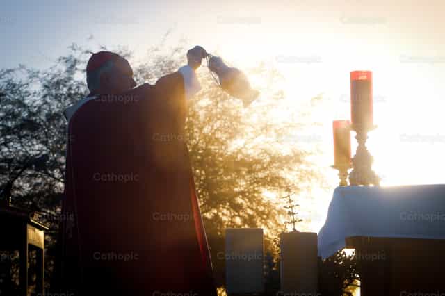Bishop Incensando - Catholic stock images