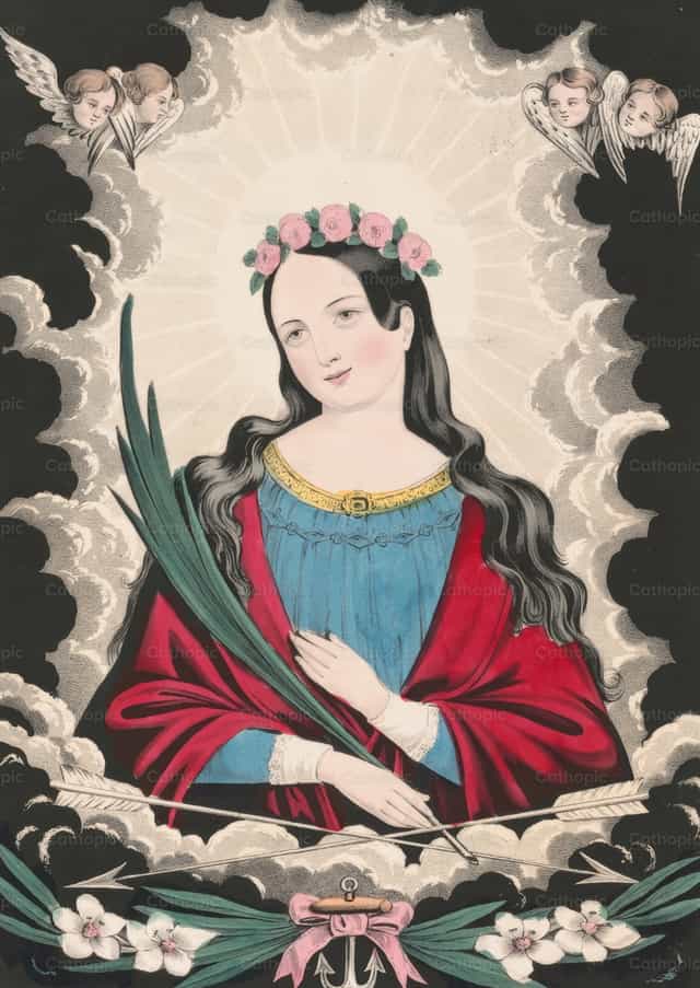 성녀 필로메나 - 가톨릭 스톡 이미지 - 사진 제공 Restored Christian Art