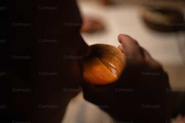 Apostol na may dalang Dugo ni Kristo - Mga Catholic stock image