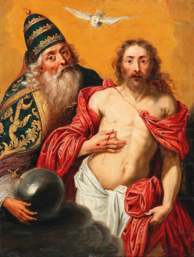 Banal na Santatlo - Mga Catholic stock image