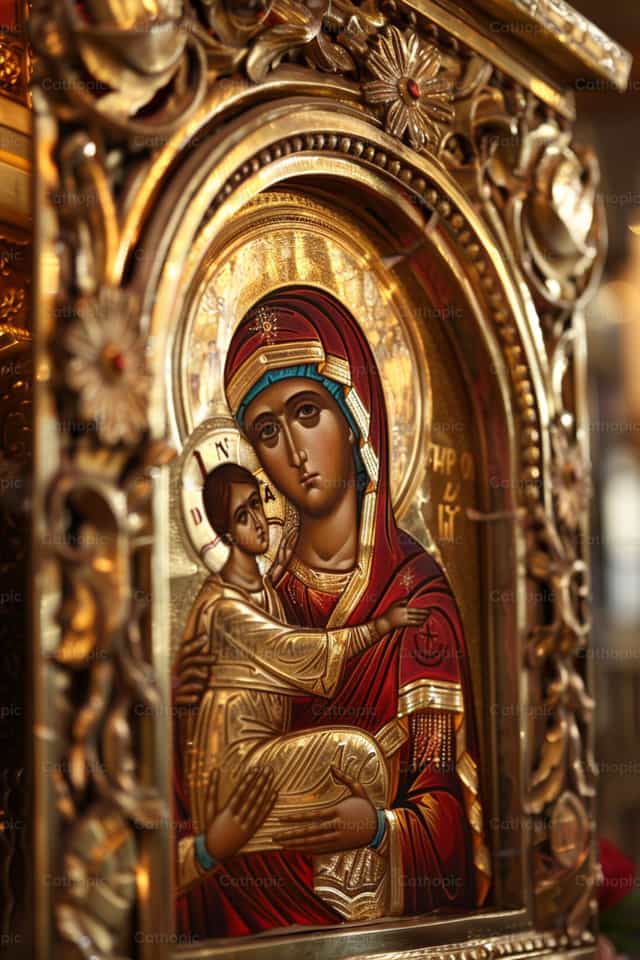 Iconografia della Vergine Maria - Immagini stock cattoliche - Foto di Carolina BR