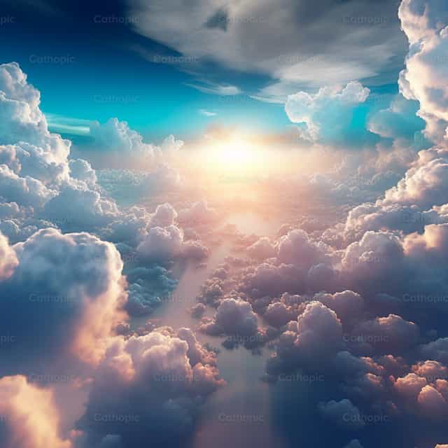 Zonnige lucht - Katholieke stockfoto's - Foto door Ronald Sandino