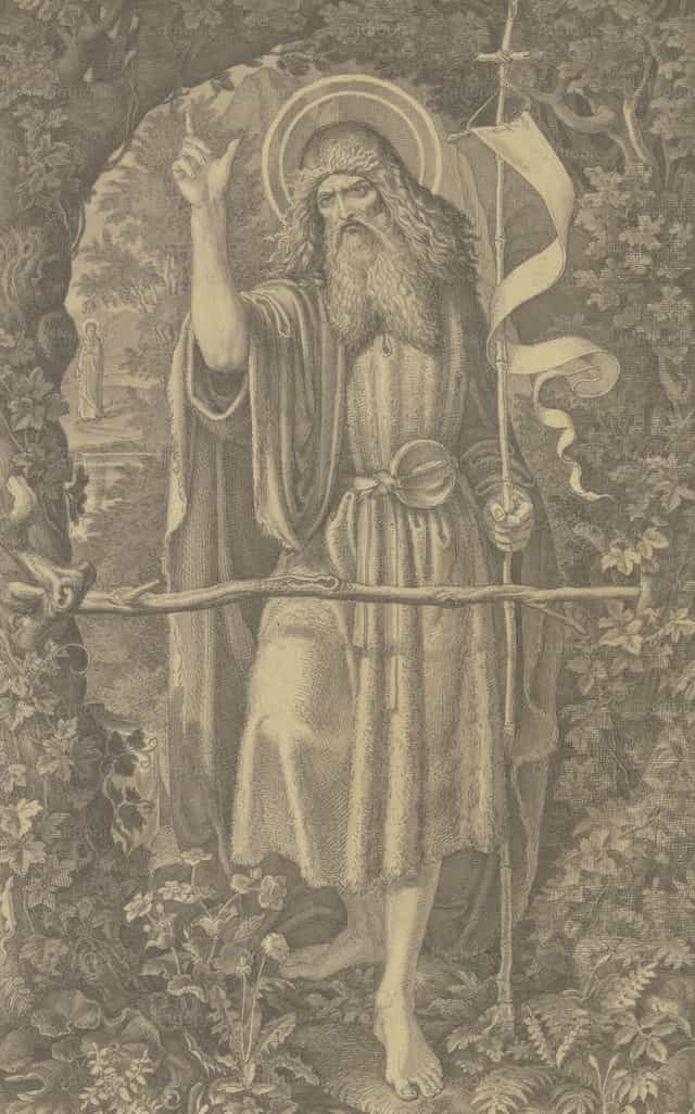 Saint Jean-Baptiste - Images catholiques de stock