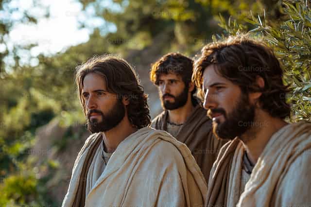 Jésus, Jacques et Jean - Images catholiques de stock - Photo de Carolina BR