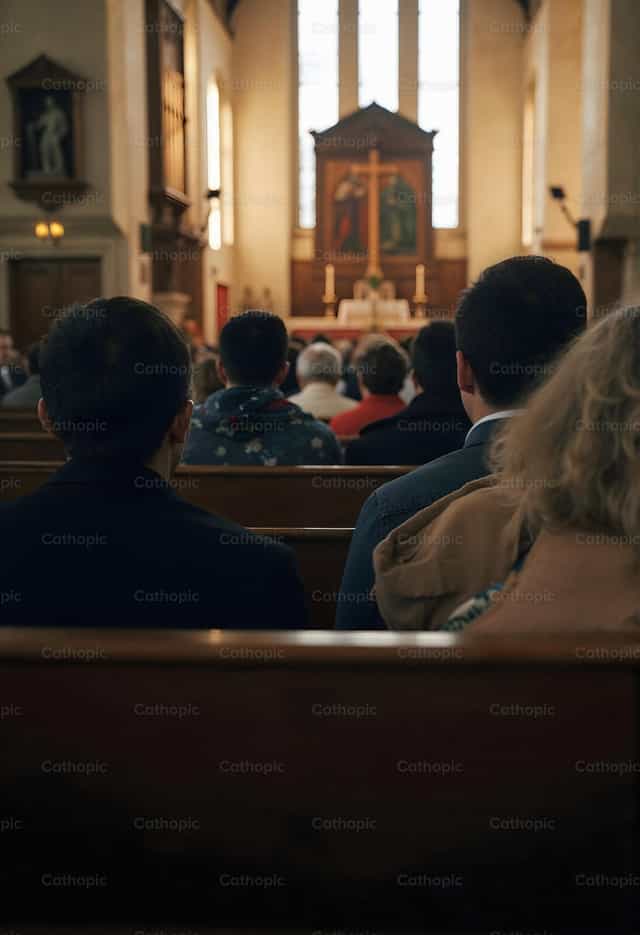 Congregazione nella Chiesa - Immagini stock cattoliche - Foto di Noemí Márquez