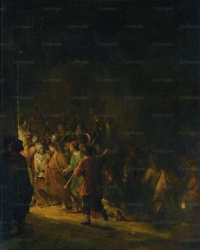L’arrestation du Christ - Images catholiques de stock