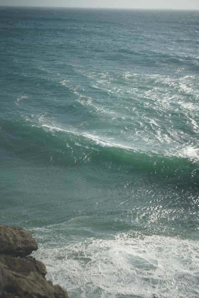 Vagues de la mer - Images catholiques de stock