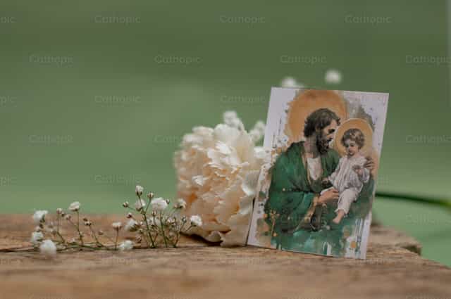 San Jose con el nino - Banco de imágenes católicas - Fotografía por Carolina BR