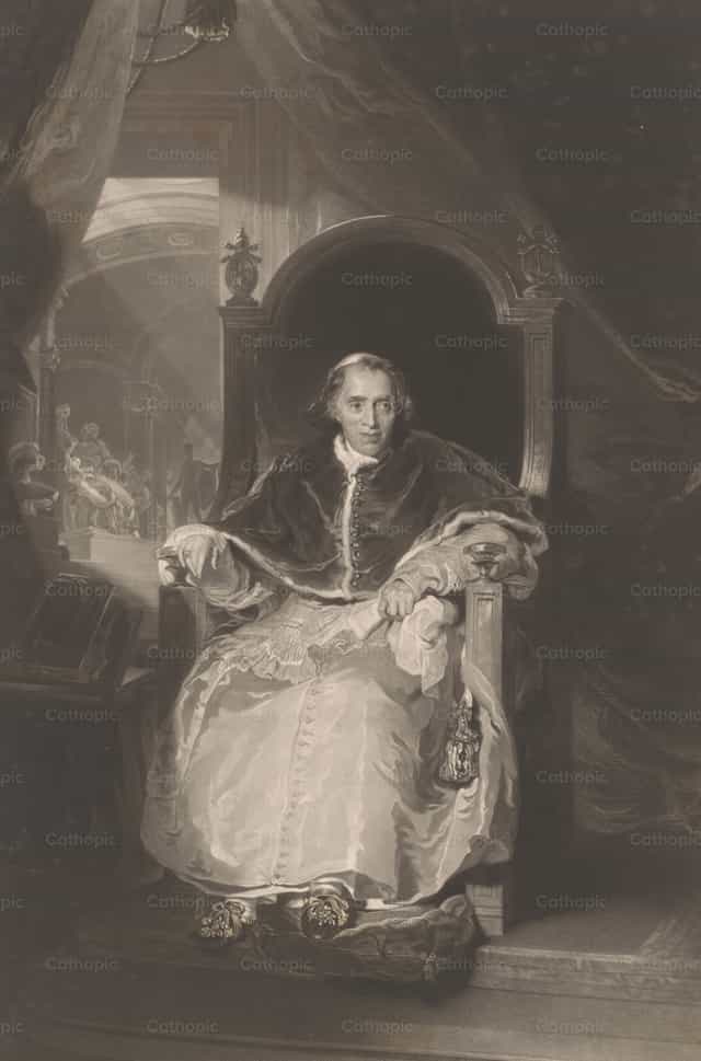 Larawan ni Papa Pius VII - Mga Catholic stock image