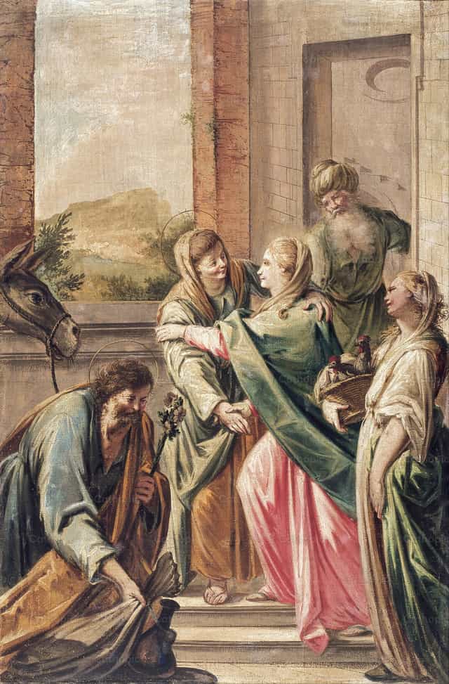 Visitation de la Vierge Marie - Images catholiques de stock
