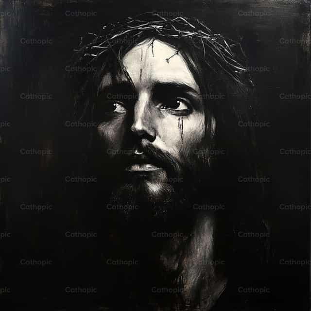 Porträt von Jesus - Katholische Stockfotos