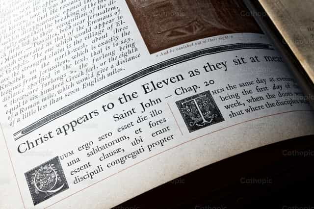 O Evangelho de São João, capítulo 20 - Imagens católicas de stock - Foto de Bible and Art
