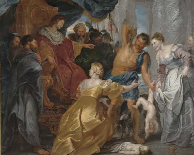 Salomonowie - Katolickie zdjęcia stockowe - Zdjęcie: Restored Christian Art