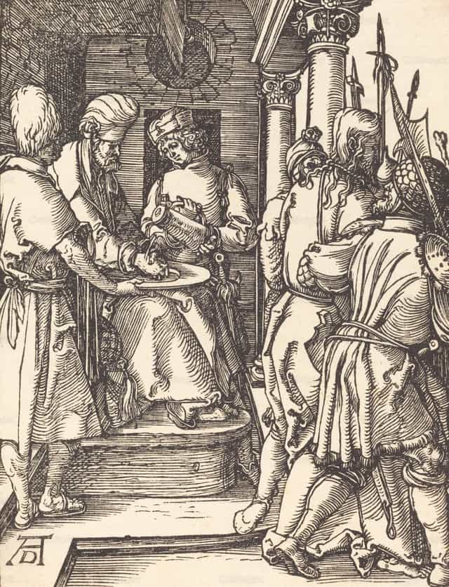 Le lavage des mains de Pilate (Œuvre 2) - Images catholiques de stock