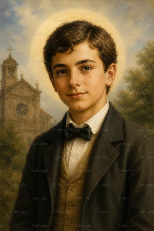Saint Dominique Savio - Images catholiques de stock - Photo de Irene Maciá Doménech