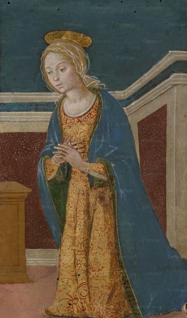 Ang Birheng Inihayag - Mga Catholic stock image - Larawan ni Restored Christian Art