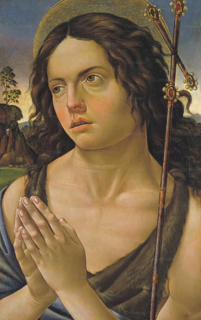 Saint Jean-Baptiste - Images catholiques de stock - Photo de Restored Christian Art