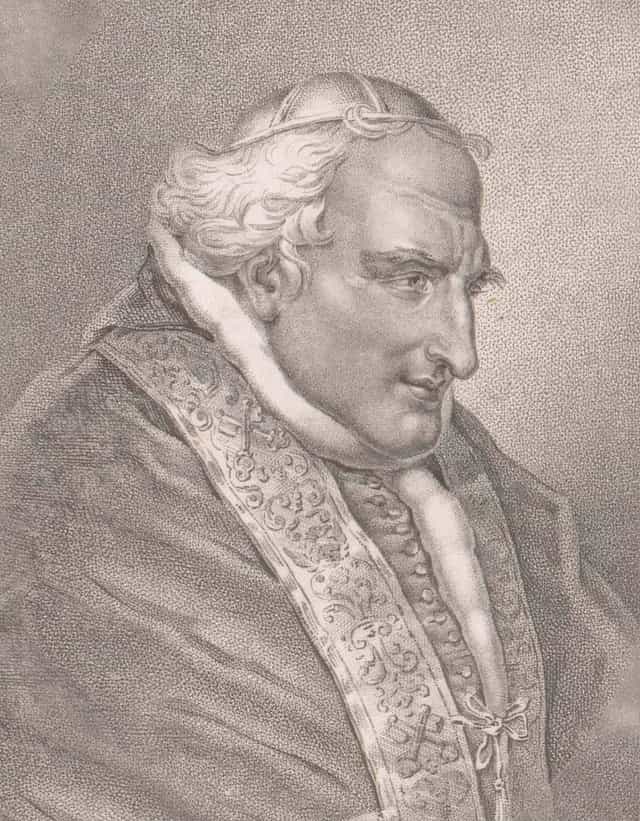 VIII. Piusz pápa portréja - Katolikus stockképek