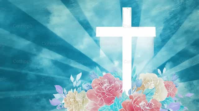 Krus ng Buhay - Mga Catholic stock image