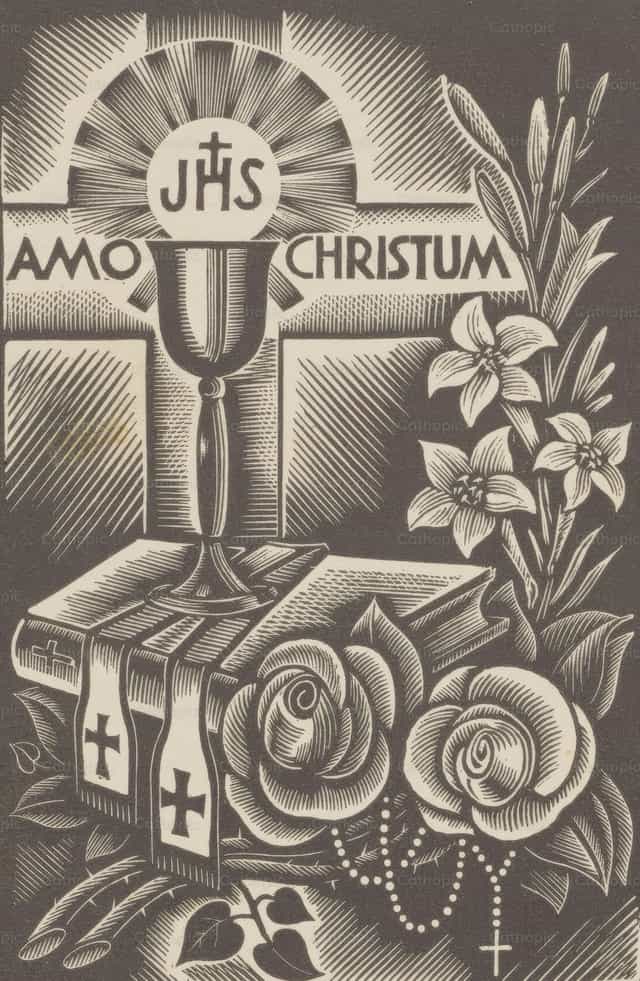 Alegoria Eucharystii II - Katolickie zdjęcia stockowe - Zdjęcie: Restored Christian Art