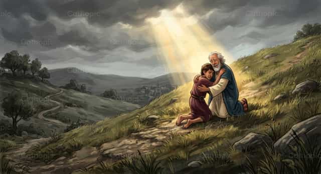 The Parable of the Prodigal Son - Catholic stock images