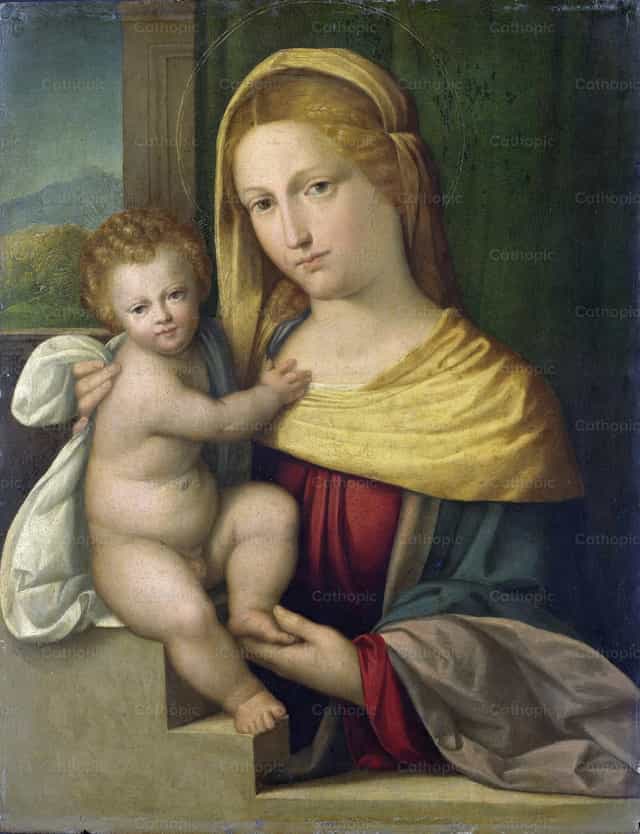 The Madonna and Jesus Child - Catholic stock images
