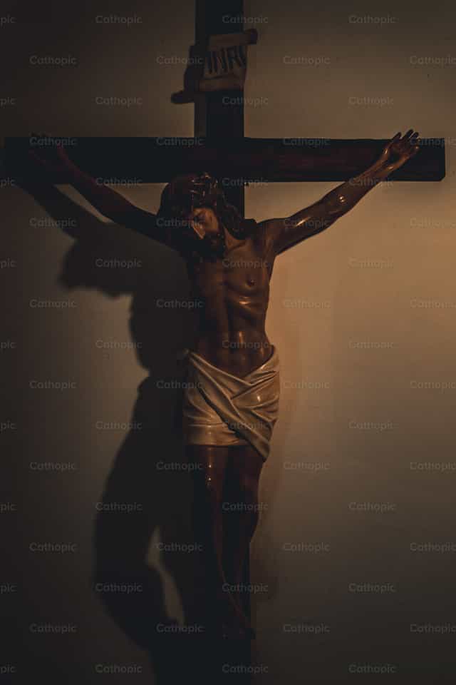 Liwanag at anino - Mga Catholic stock image