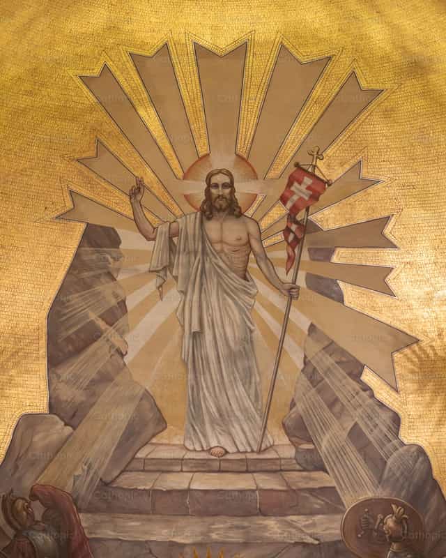 Jesus resurrected - Catholic stock images