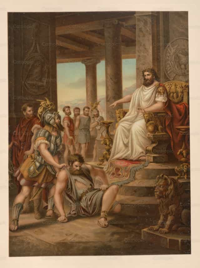 Ang talinghaga ng di-karapat-dapat na lingkod - Mga Catholic stock image - Larawan ni Restored Christian Art