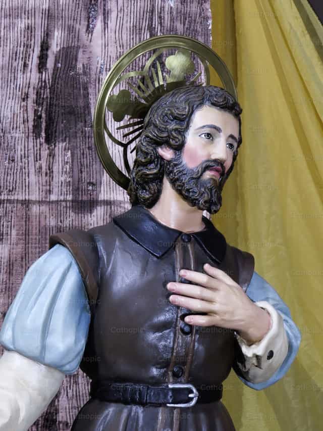 San Isidoro Labrador - Mga Catholic stock image