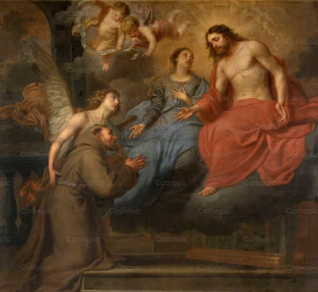 Notre-Dame de la Porziuncola - Images catholiques de stock - Photo de Restored Christian Art