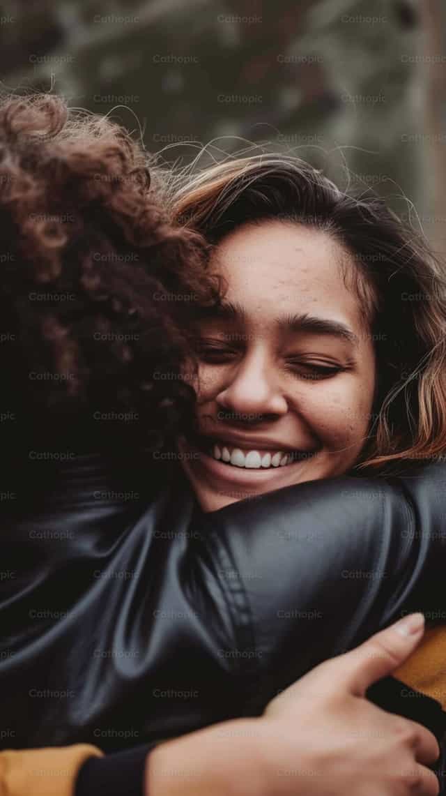 Abraço fraterno - Imagens católicas de stock - Foto de Paola Rossinelli